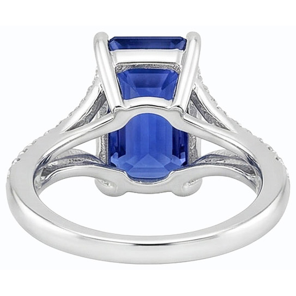 echter round diamant 4.50Karat ring Draufsicht