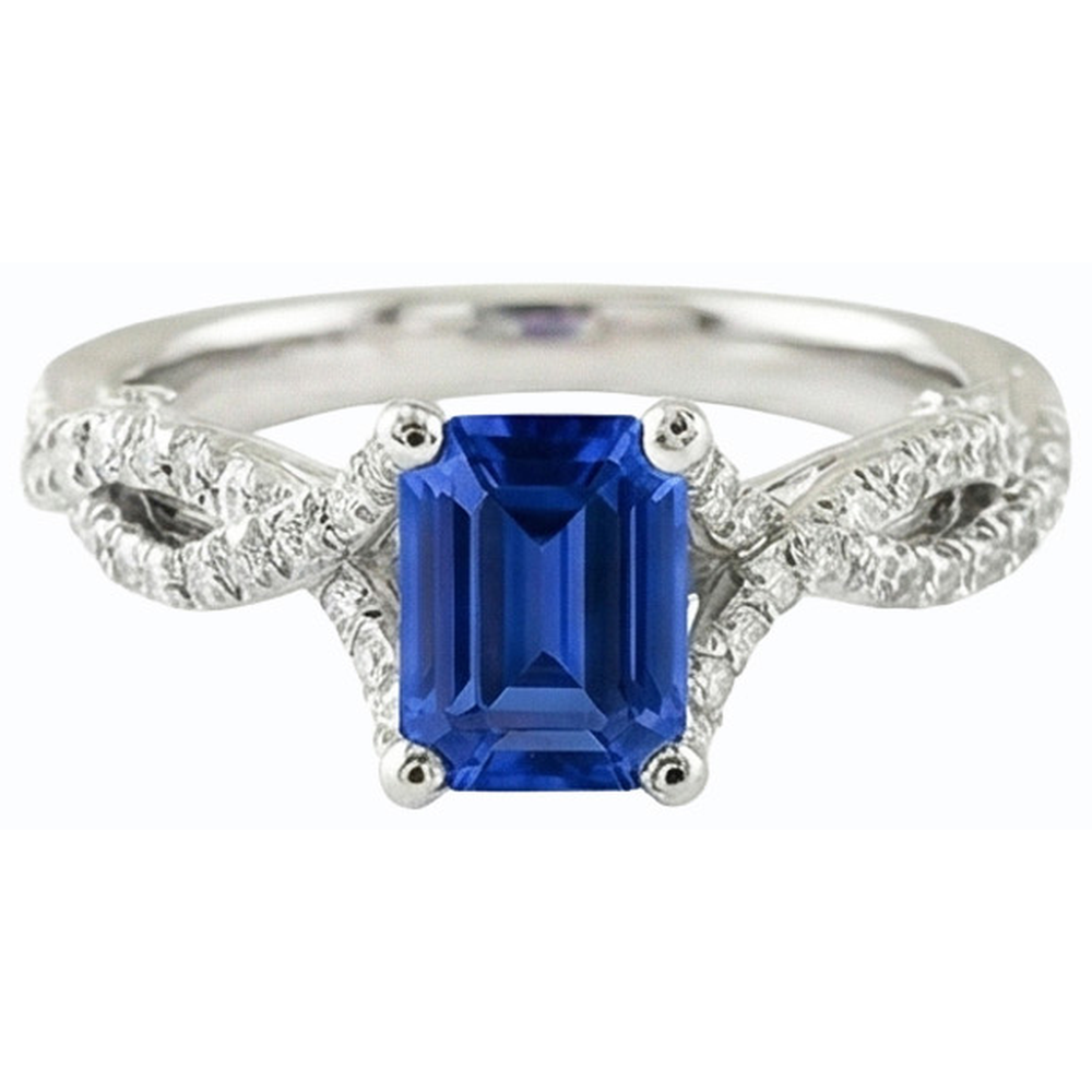 echter round diamant 2.50Karat ring Profilansicht
