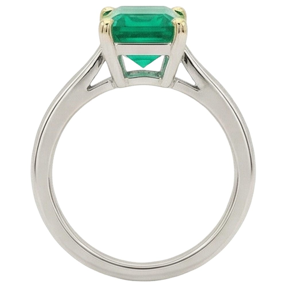 Eleganter Edelstein-Ring 2,50 Karat – Rückansicht