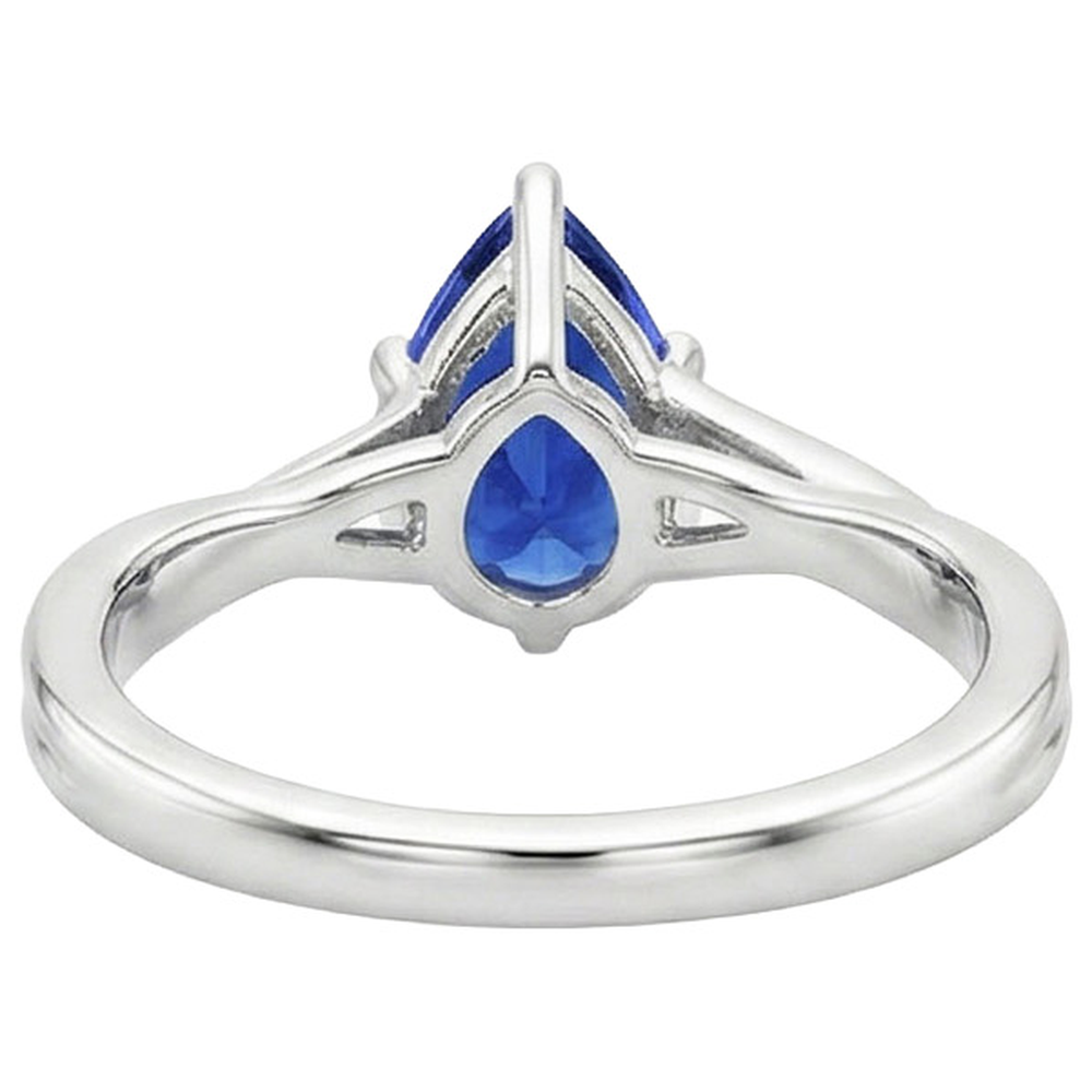 echter pear diamant 3.50Karat ring Seitenansicht