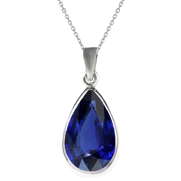 Erdgewonnener Royalblauer Saphir Schmuckstein-Anhänger – Hauptansicht