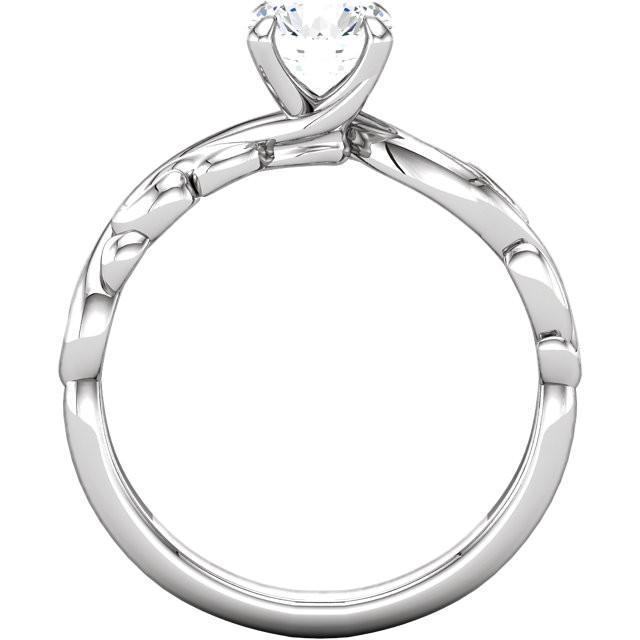Solitär 1,5 Karat Runder Aus der Erde Abgebauter Natürlicher Diamant Jubiläumsring Weißgold 14K