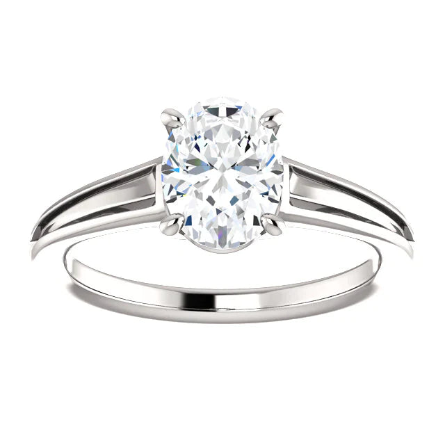 Solitär Echt Diamant-Verlobungsring 3,50 Karat 4 Krappen