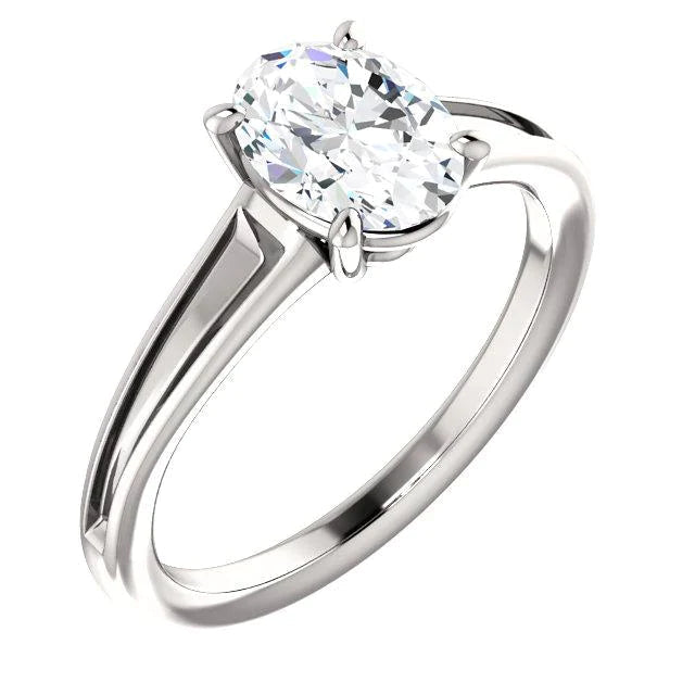 Solitär Echt Diamant-Verlobungsring 3,50 Karat 4 Krappen