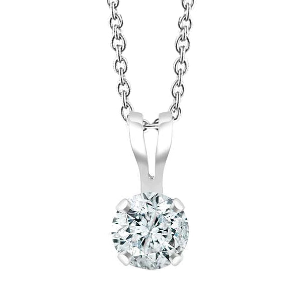 Solitär-Halskette mit Echt Diamant-Goldanhänger