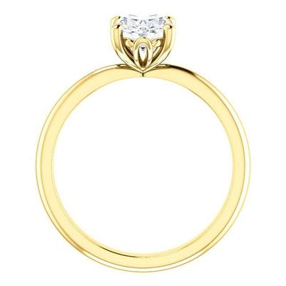 Solitär Ovaler Natürliche Diamant-Verlobungsring 3.50 Karat