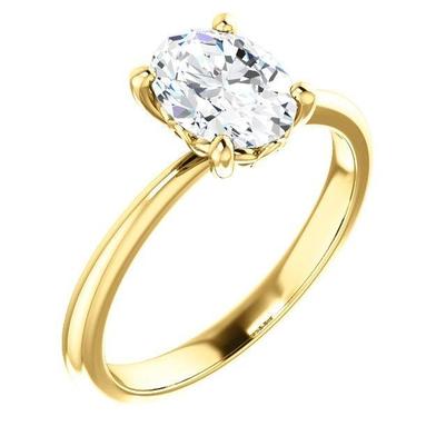 Solitär Ovaler Natürliche Diamant-Verlobungsring 3.50 Karat