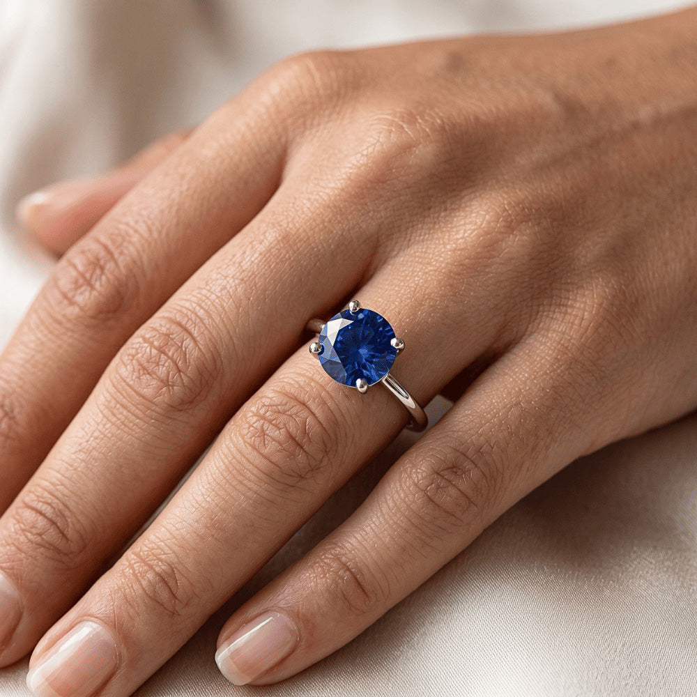 Solitär-Saphirring GIA ZERTIFIZIERT 2,46 Karat