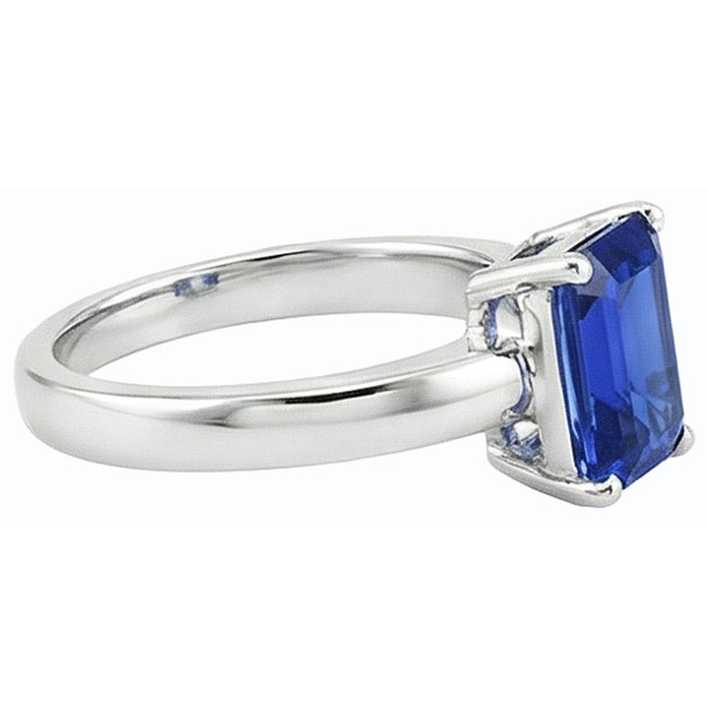 echter radiant diamant 1.50Karat ring Profilansicht