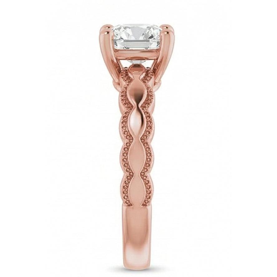 Solitär-Verlobungsring Old Cut Kissen Echt Natürlicher Diamant ( nicht im Labor gezüchtet ) 2.50 Karat