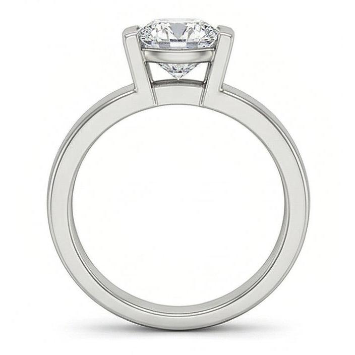Solitär-Verlobungsring aus Weißgold mit 3 Karat Echt Aus der Erde Abgebauter Natürlicher Diamant