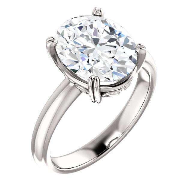 Solitärring 4 Karat Echt Diamant Doppelkralle Krappenfassung Schmuck