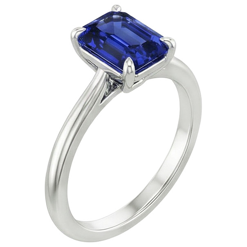 Solitärring Strahlender srilankischer Saphir 3 Karat