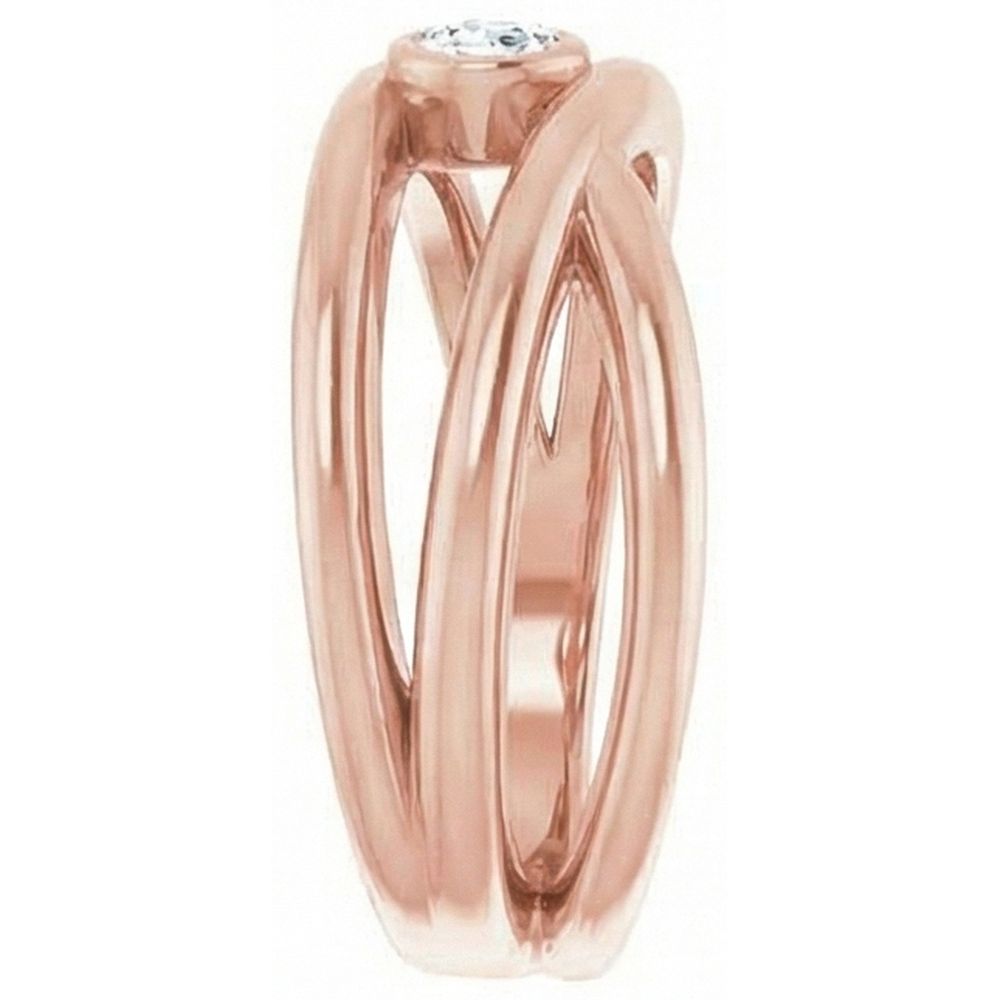 Solitärring alter Bergmann Echt Natürlicher Diamant ( nicht im Labor gezüchtet )lünette Triple Split Shank 1 Karat