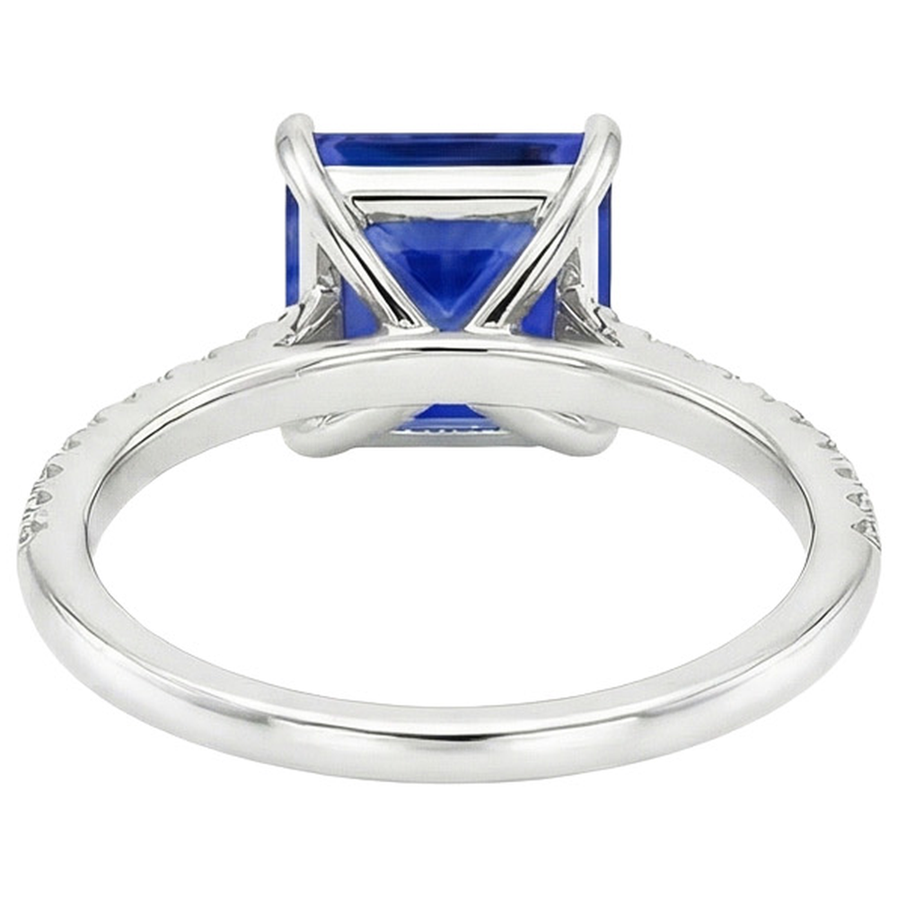 echter princess diamant 6Karat ring Detailansicht