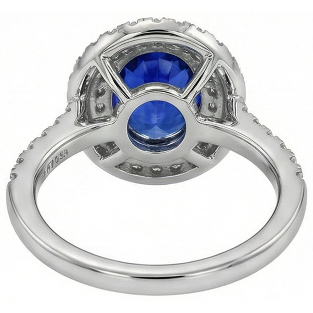 Sri Lanka Aus der Erde Abgebauter Natürlicher Diamant Ring
