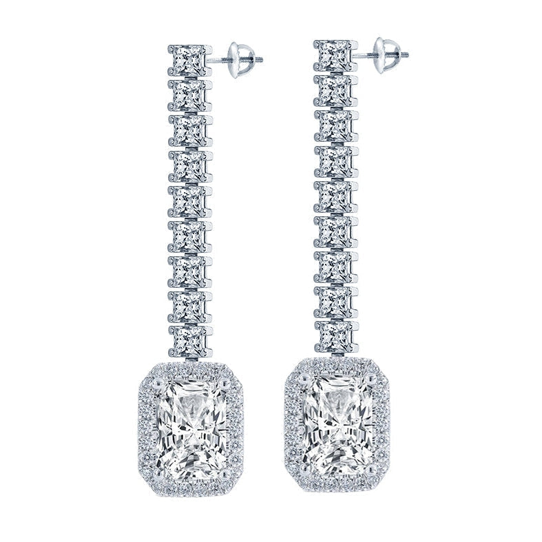 Strahlende Echt Diamant-Ohrringe