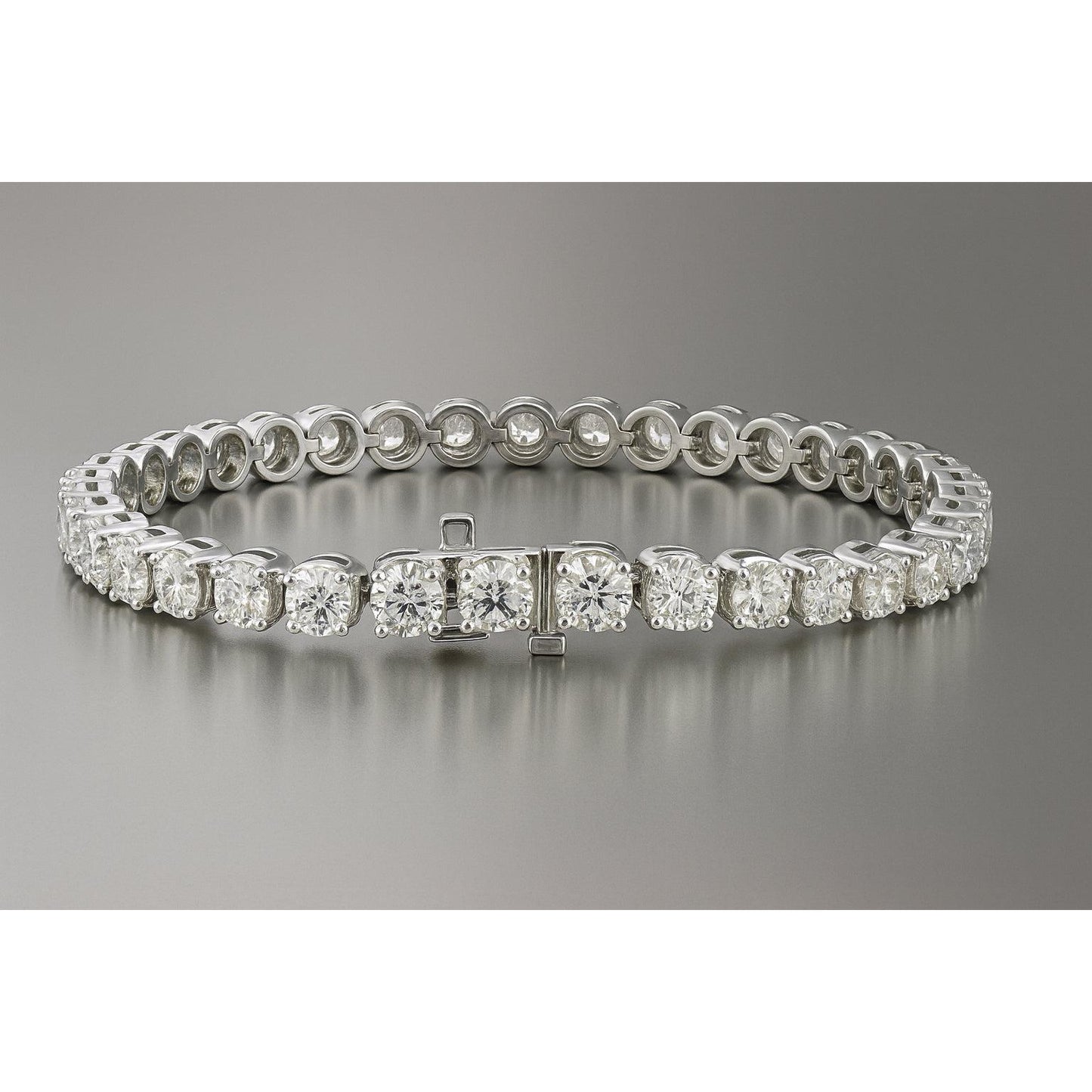 Tennisarmband aus 24 Karat echtem Aus der Erde Abgebauter Natürlicher Diamant