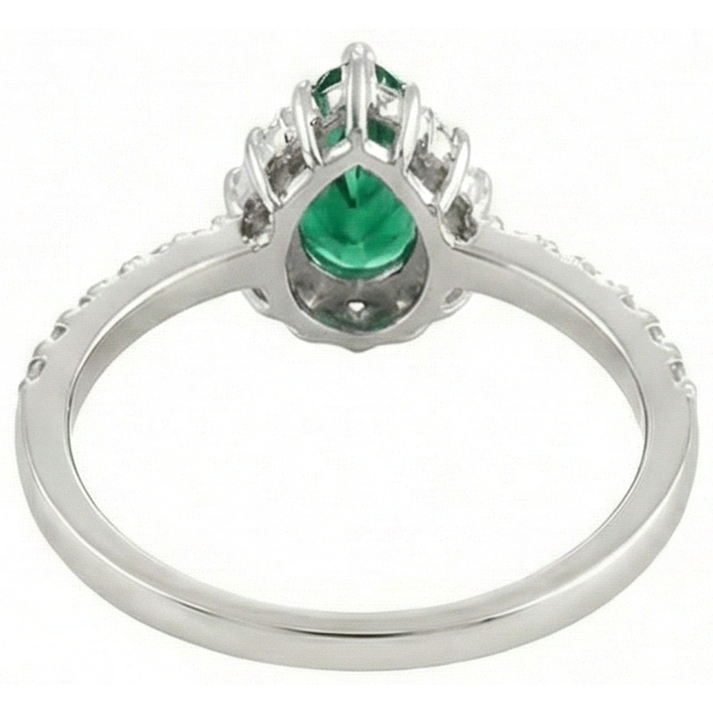echter round diamant 4.80Karat ring auf Weiß