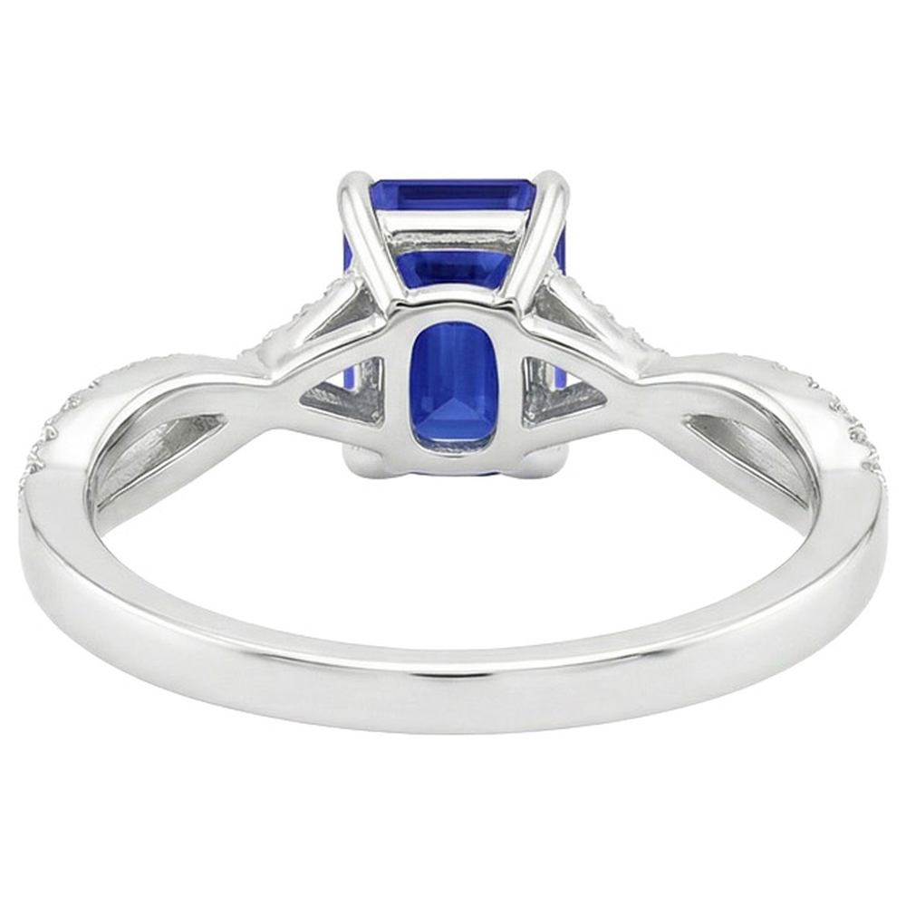 echter round diamant 4Karat ring Detailansicht