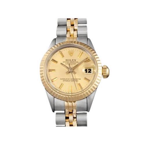 Vintage-Damenuhr aus Stahl und Gold, zweifarbig, Jahrgang-Rolex-Uhr Jubilee