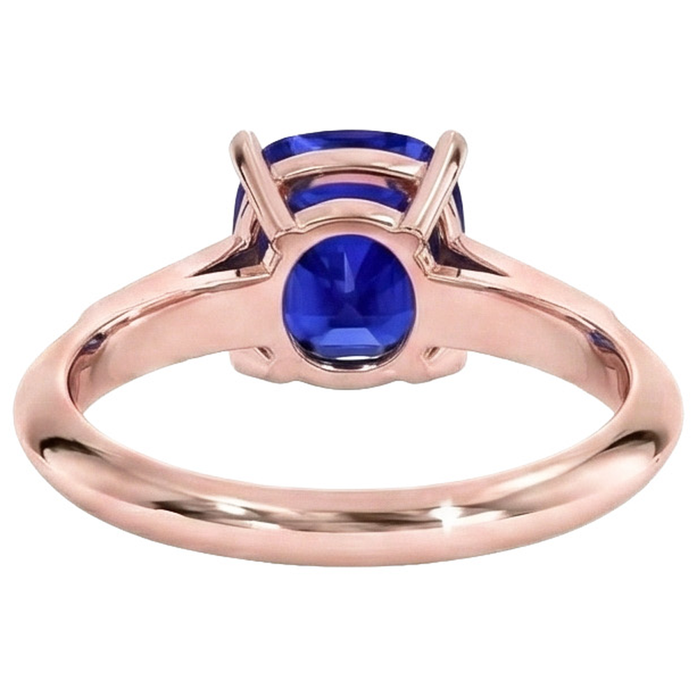 echter round diamant 5Karat ring auf Weiß