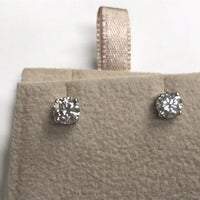 1 karat runde diamantohrstecker