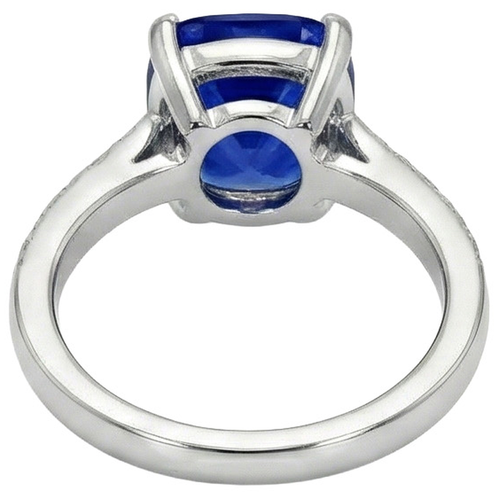 echter round diamant 6Karat ring auf Weiß