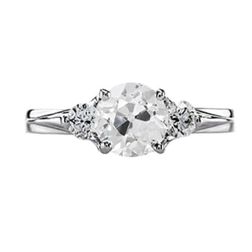 Weißgold-Echt-Diamantring für Damen
