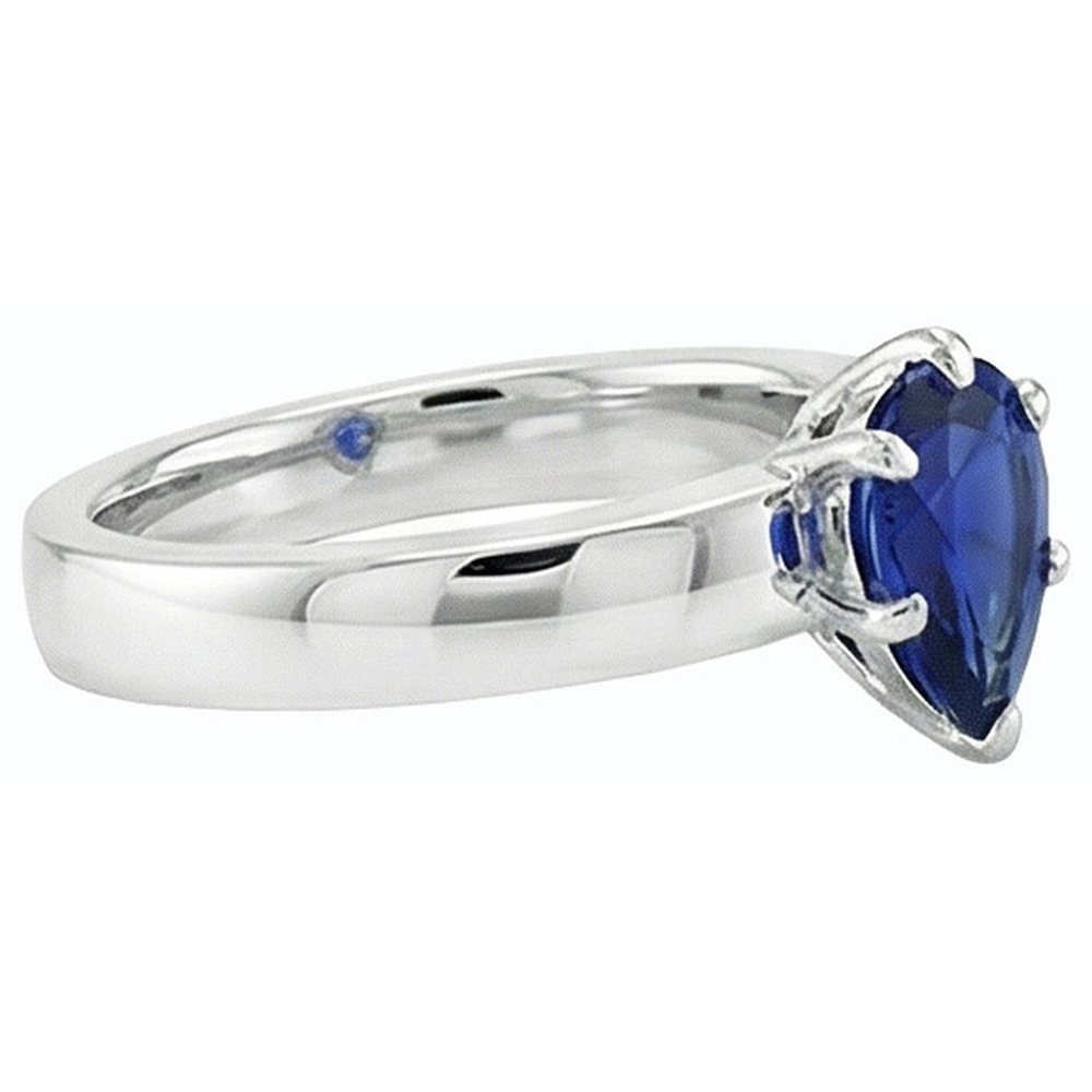 echter pear diamant 1Karat ring auf Weiß