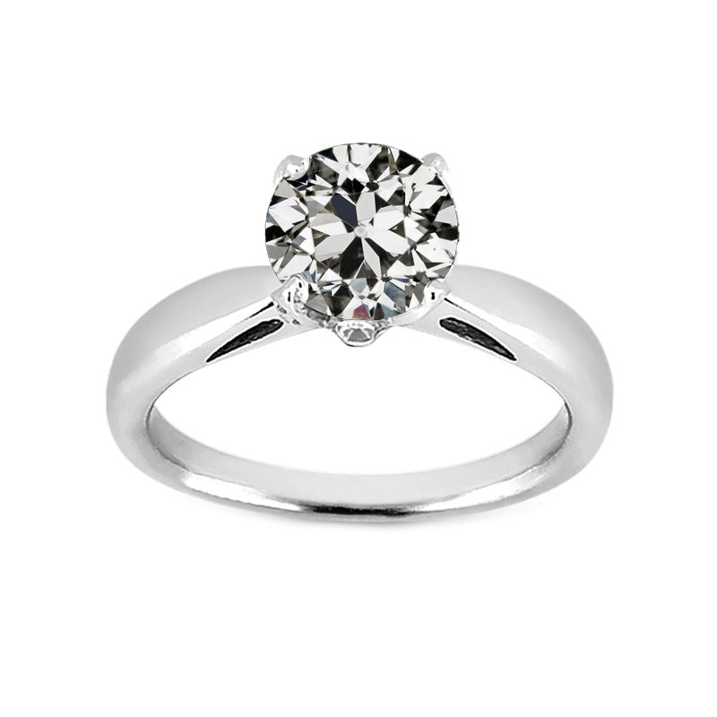 Erdgewonnener Diamant Solitär-Ring – Hauptansicht