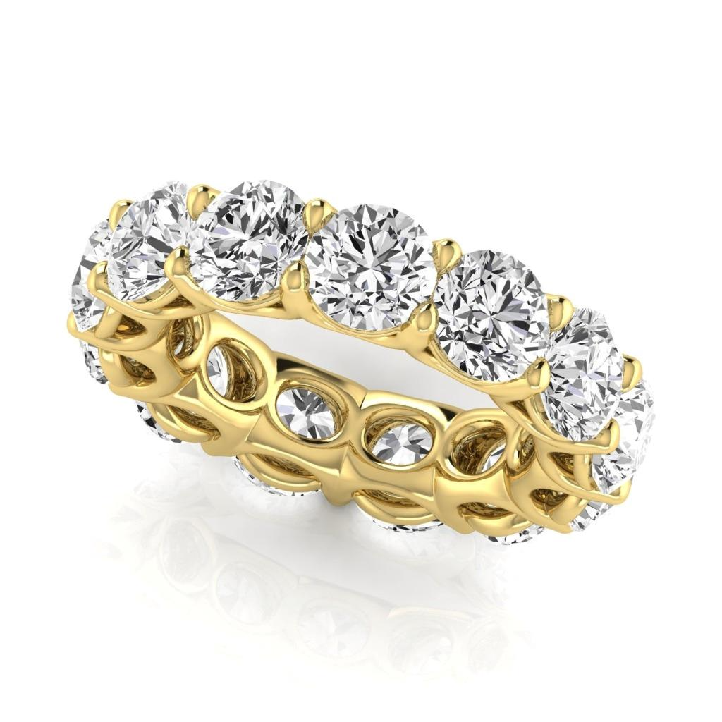 Hochwertiger Brillant Eternity Band 9,75 Karat – Frontansicht