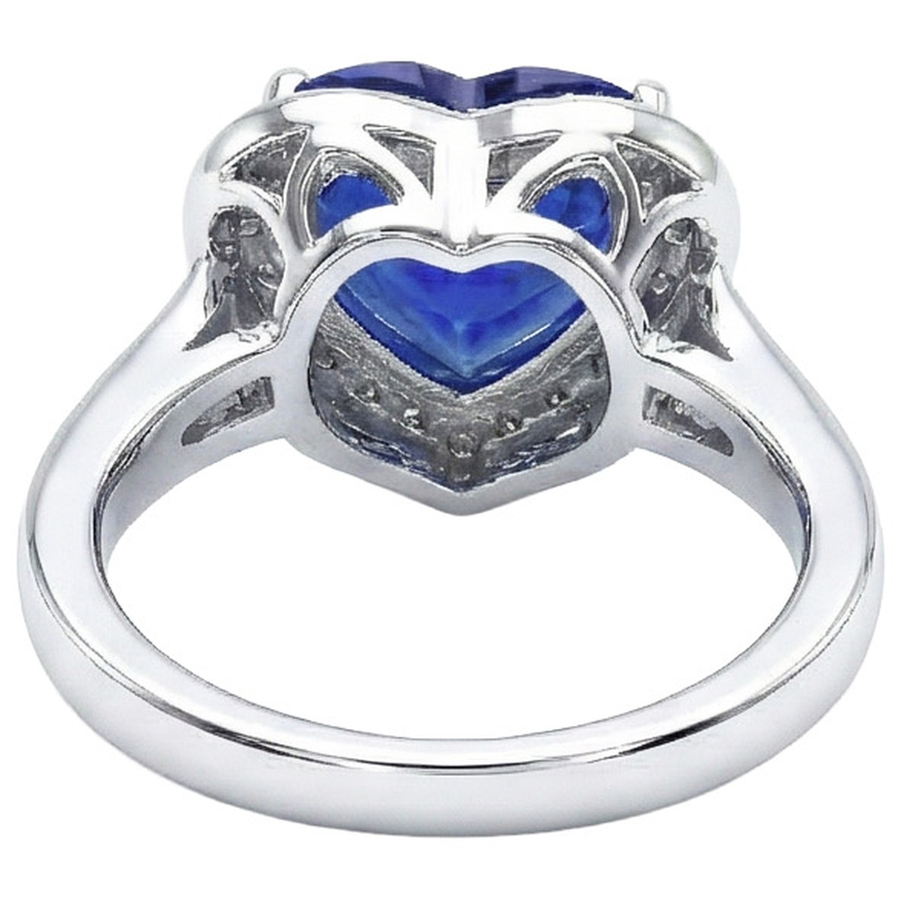 Wunderschöner Saphir Aus der Erde Abgebauter Natürlicher Diamant Ring Gold Hochzeitsschmuck 2,50 Karat