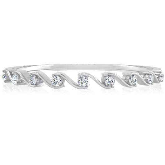 Wunderschöner runder Echt Aus der Erde Abgebauter Natürlicher Diamant-Armreif mit 2.70 Karat