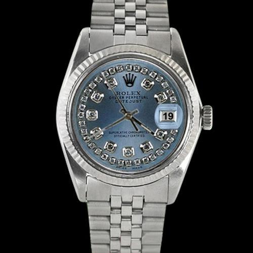 Zeichenfolge Diamant Zifferblatt Edelstahl Jubilee Armband Datejust Herrenuhr Rolex SCHNELLES EINSTELLEN