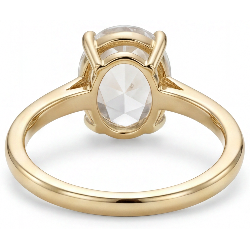 Erdgewonnener Edler Diamant Ring – Draufsicht