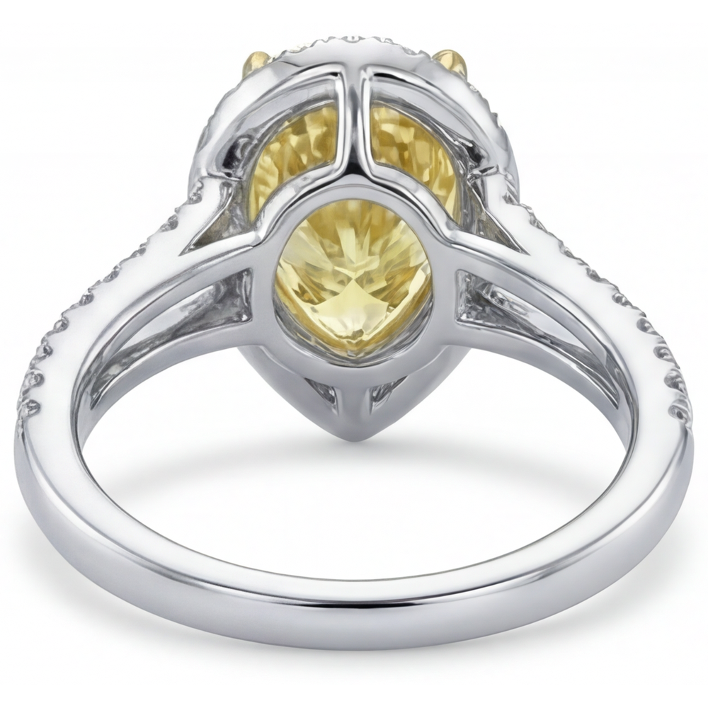Schimmernder Statement-Ring 1,25 Karat – Profilansicht
