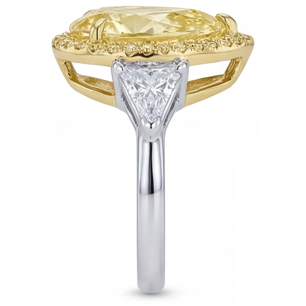 Luxuriöser Statement-Ring 4,75 Karat – Draufsicht