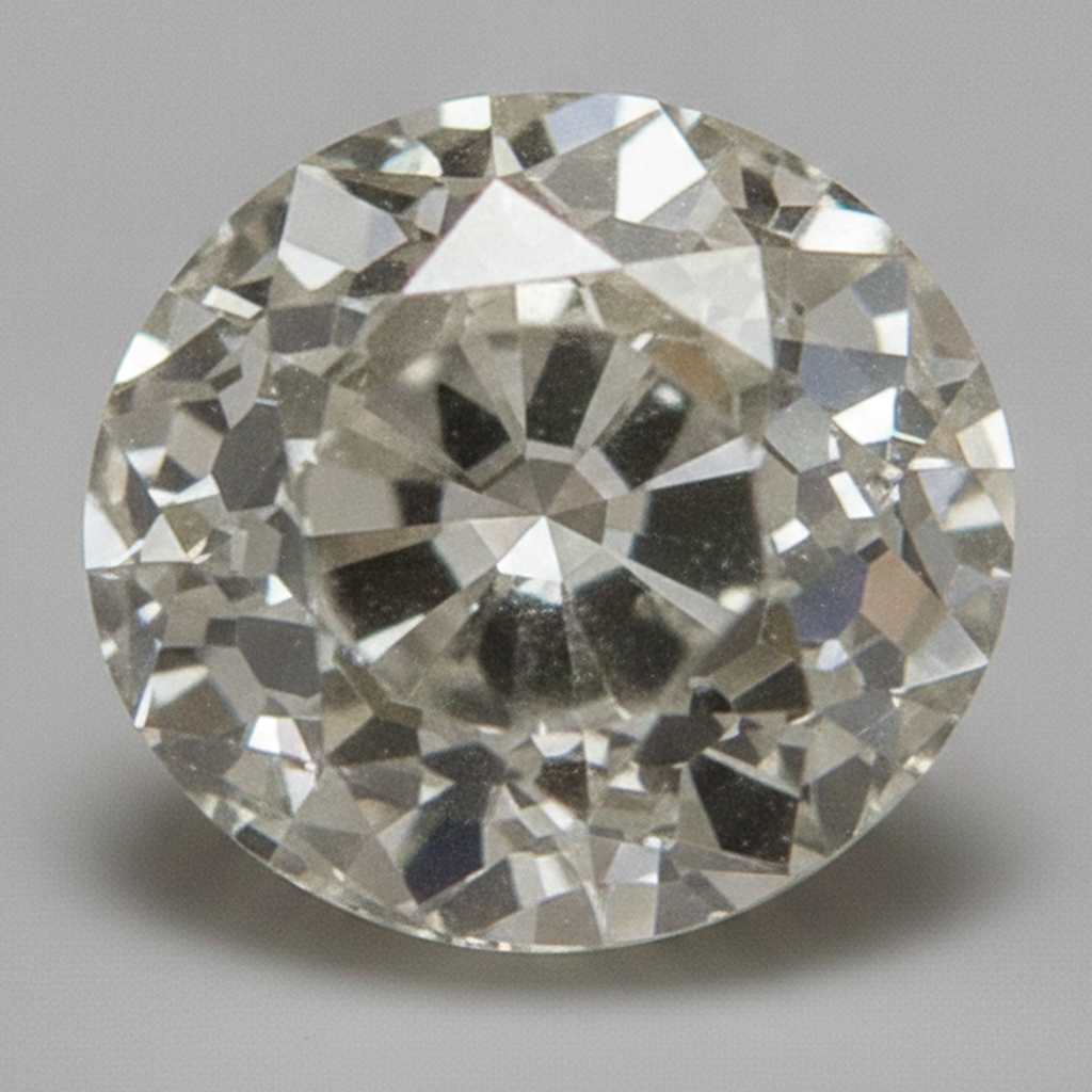 Loser Diamant Alter Bergmann Rundschliff Echt G VS1 7 Karat Natur