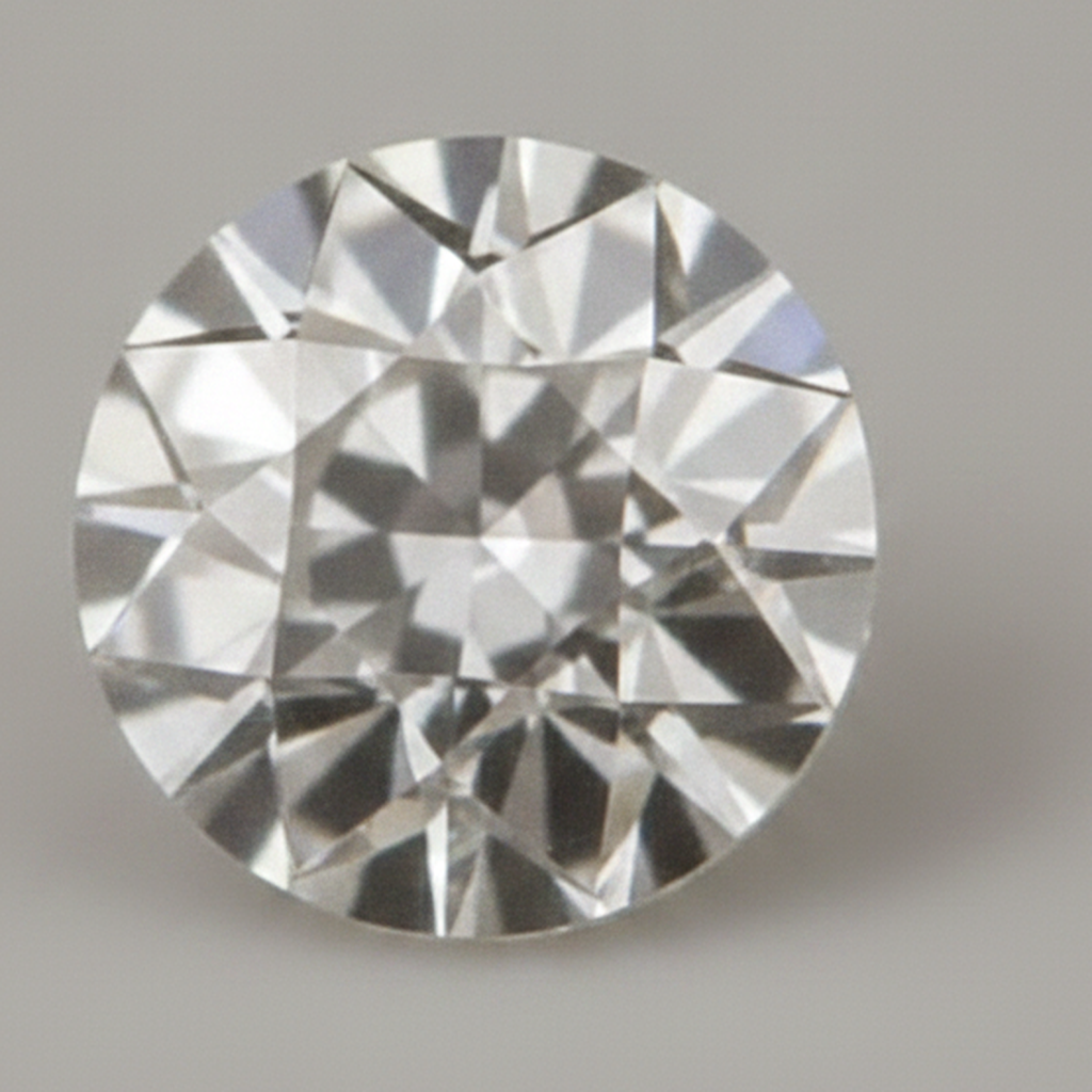 Natürlicher F VS1 1,5 Karat Runder aus der Erde gewonnener loser Diamant Alteuropäischer Schliff Natur