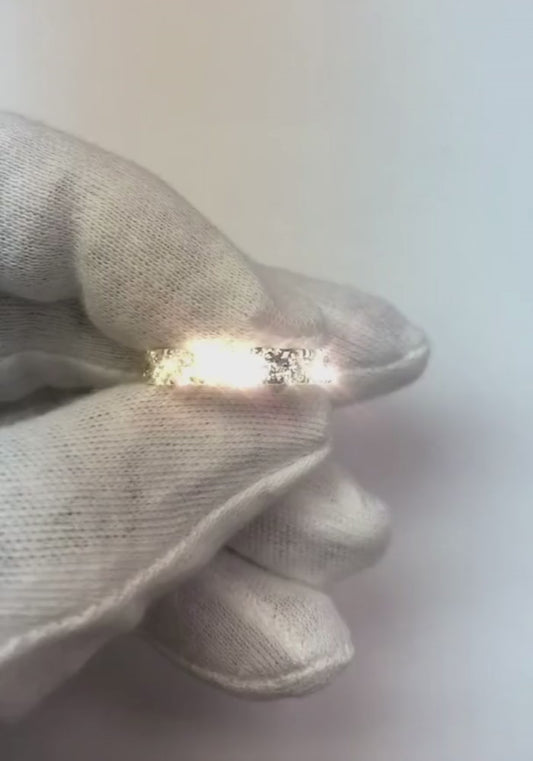4,80 Karat runder Diamant-Ewigkeitsring aus 14-karätigem Weißgold, Schmuck, echt neu