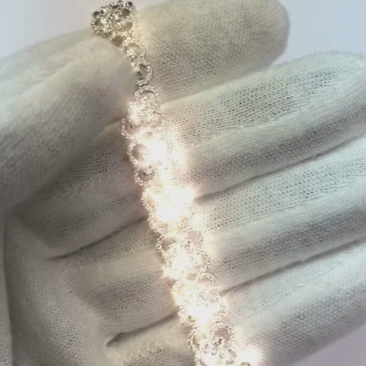Art-Deco-Armband mit echtem Diamant