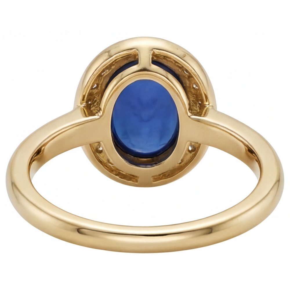 Handgefertigter Edelstein-Ring 3,75 Karat – Draufsicht