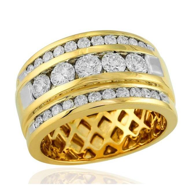 14k gelbgold 2 kt herren diamantring schmuck neu