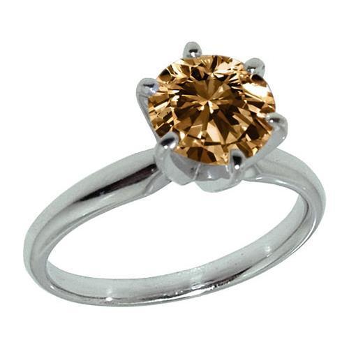 2,25 ct. solitär champagner diamant schmuck edelstein ring