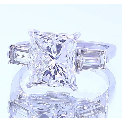 3 Stein Verlobungsring Princess Cut Diamant 3 Karat Schmuck - harrychadent.de