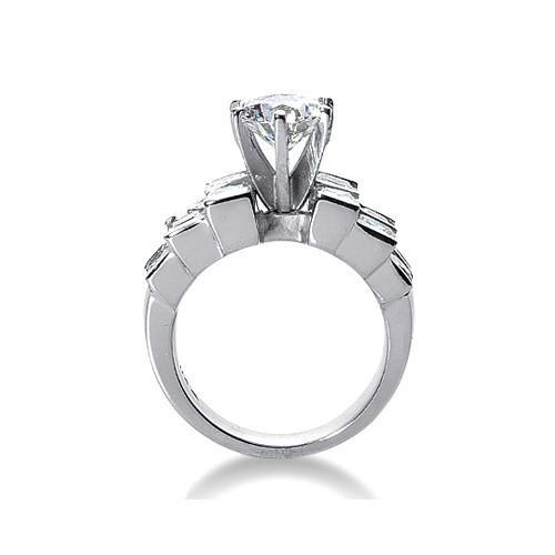 4,25 Karat Aus der Erde Abgebauter Natürlicher Diamant-Verlobungsring Echte große Aus der Erde Abgebauter Natürlicher Diamanten