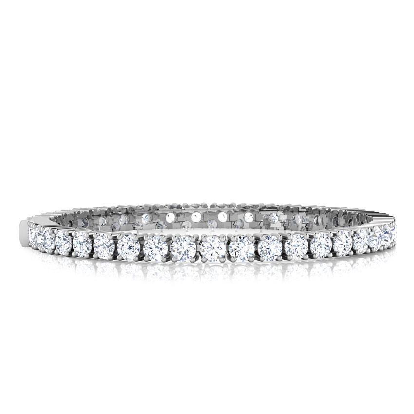 8 Kt. rundes Brillant-Diamant-Tennisarmband aus massivem Gold 14K - harrychadent.de