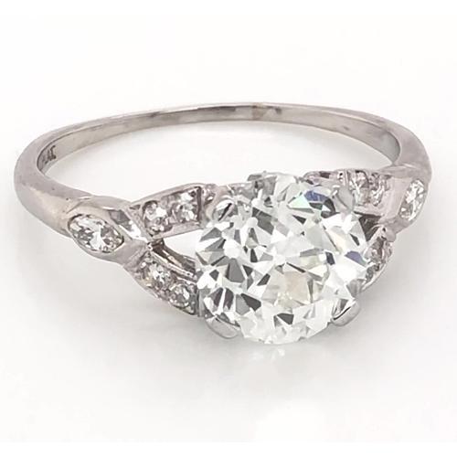 Alter Diamantring Minenschliff Gespaltener Schaft 1,60 Kt Damenschmuck - harrychadent.de