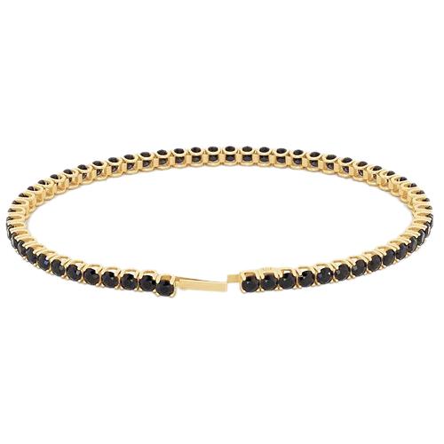Black Diamant Tennis Armband 5,90 Karat F Vs1 Gelbgold 14K - harrychadent.de